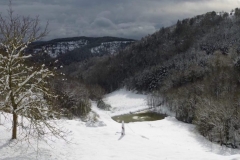 Le lac sous la neige